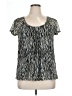 Rafaella 100% Polyester Silver Short Sleeve Blouse Size XL - photo 1