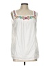 Talbots 100% Cotton White Sleeveless Blouse Size L - photo 1