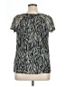 Rafaella 100% Polyester Silver Short Sleeve Blouse Size XL - photo 2