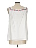 Talbots 100% Cotton White Sleeveless Blouse Size L - photo 2