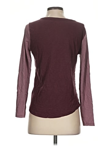 Madewell Whisper Cotton Rib-Crewneck Long-Sleeve Tee in Colorblock (view 2)