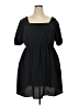 Culture Code Solid Black Casual Dress Size 2X - photo 1