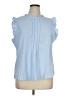 Allegra K 100% Polyester Blue Sleeveless Blouse Size XL - photo 1
