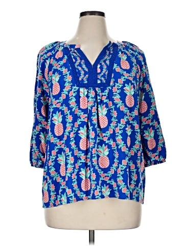 Crown & Ivy 3/4 Sleeve Blouse (view 1)