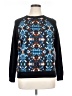 Adrianna Papell Print Blue Pullover Sweater Size XL - photo 1