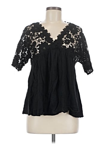 Free People Short Sleeve Blouse (view 1)