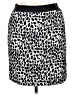 Ann Taylor Animal Print Silver Casual Skirt Size 16 - photo 1