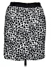 Ann Taylor Animal Print Silver Casual Skirt Size 16 - photo 2