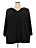 Susan Graver Black 3/4 Sleeve Top Size 4X - photo 1