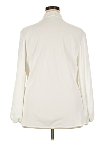 Anne Klein Long Sleeve Polo (view 2)