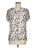 Unbranded 100% Polyester Animal Print Ivory Short Sleeve Blouse Size M - photo 1