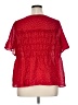 Torrid 100% Polyester Red Short Sleeve Blouse Size 1X Plus (1) - photo 2