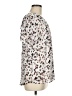 Unbranded 100% Polyester Animal Print Ivory Short Sleeve Blouse Size M - photo 4