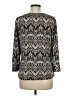 Robert Louis Black 3/4 Sleeve Blouse Size M - photo 2