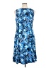 Notations Print Blue Casual Dress Size 1X - photo 2
