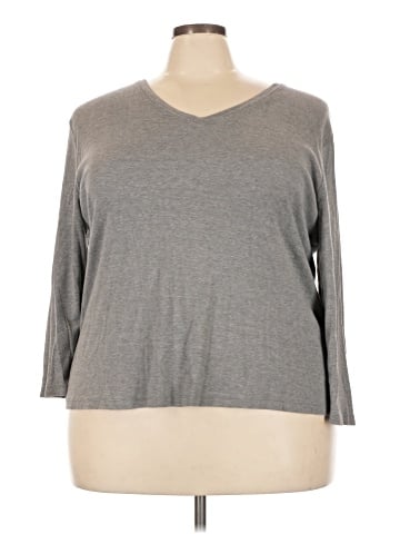 Liz Claiborne 3/4 Sleeve T-Shirt (view 1)