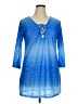 J Valdi Blue 3/4 Sleeve Top Size XL - photo 1