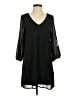 Lulus 100% Polyester Solid Black Casual Dress Size S - photo 1