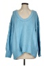 Free People Solid Blue Pullover Sweater Size S - photo 1