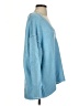 Free People Solid Blue Pullover Sweater Size S - photo 4