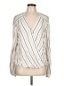 Max Studio 100% Rayon Ivory Long Sleeve Blouse Size L - photo 1