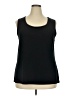 Just My Size Black Tank Top Size 2X Plus - photo 1