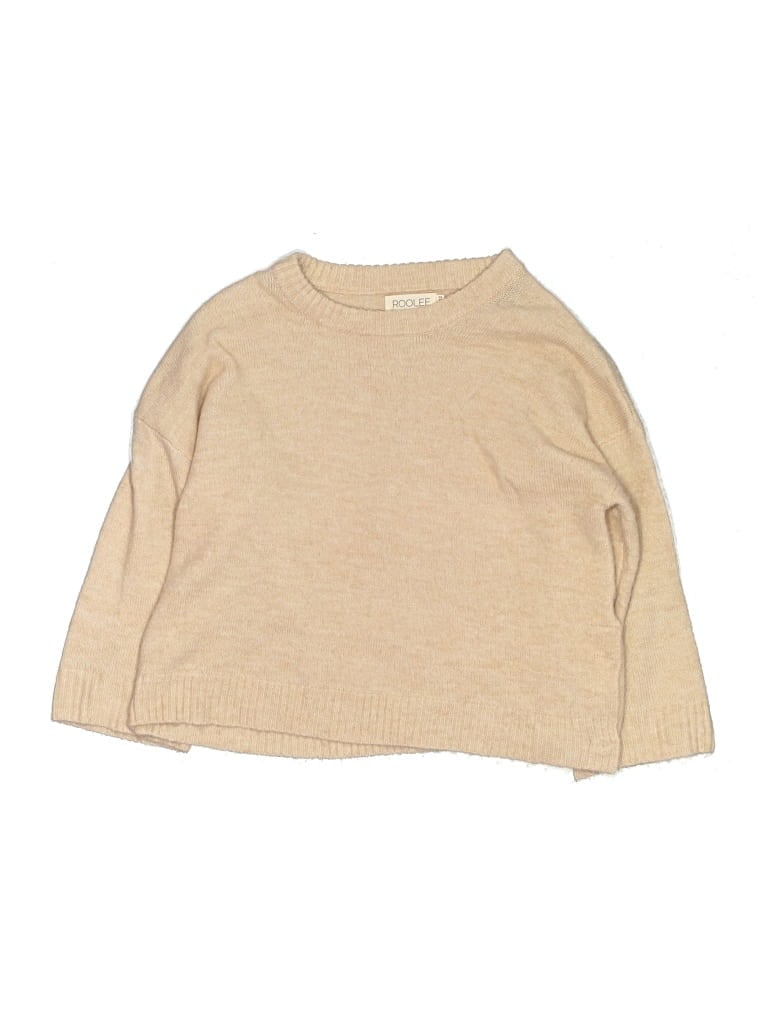 Pre-owned Roolee Kids' Pullover Sweater In Tan