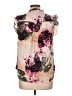 DKNY 100% Polyester Floral Pink Sleeveless Blouse Size L - photo 2