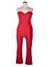 Express Solid Red Jumpsuit Size 14 - photo 1