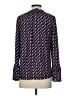 MICHAEL Michael Kors Blue Purple Long Sleeve Blouse Size S - photo 2