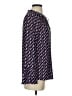 MICHAEL Michael Kors Blue Purple Long Sleeve Blouse Size S - photo 4