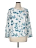 Unbranded 100% Polyester Blue 3/4 Sleeve Blouse Size XL - photo 1
