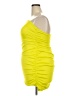 Meshki Solid Yellow Cocktail Dress Size 3XL - photo 5