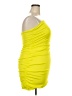 Meshki Solid Yellow Cocktail Dress Size 3XL - photo 4