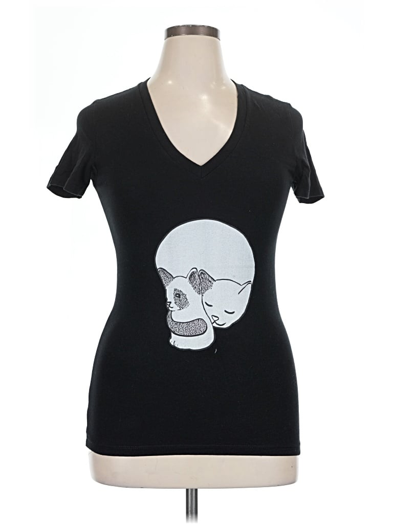 Pre-owned Bella+canvas Short Sleeve T-shirt In Black