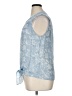 New Directions Blue Sleeveless Blouse Size XL - photo 5