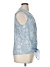 New Directions Blue Sleeveless Blouse Size XL - photo 4