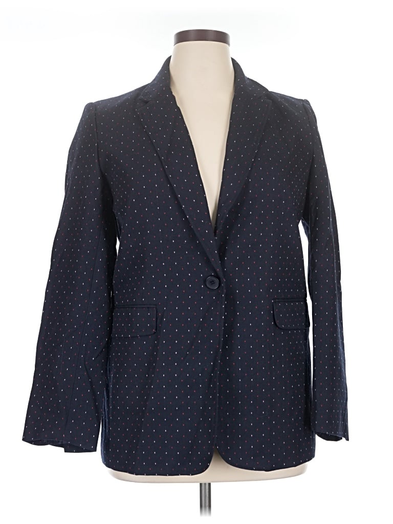 Pre-owned Catherine Catherine Malandrino Blazer Jacket In Blue