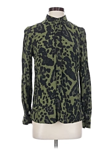 Topshop Long Sleeve Blouse (view 1)