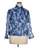 Ruby Rd. Blue Long Sleeve Blouse Size 16 - photo 1