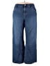 Gap Chevron-herringbone Blue Jeans Size 18R - photo 1