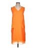 Helmut Lang 100% Polyester Orange Casual Dress Size 2 - photo 1