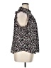 Ann Taylor LOFT 100% Polyester Animal Print Black Sleeveless Blouse Size XL - photo 4