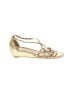 Stuart Weitzman Gold Wedges Size 8 - photo 1