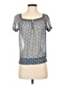 Joe Fresh 100% Polyester Blue Short Sleeve Blouse Size XS - photo 1