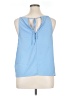 1.State 100% Polyester Blue Sleeveless Blouse Size XL - photo 2