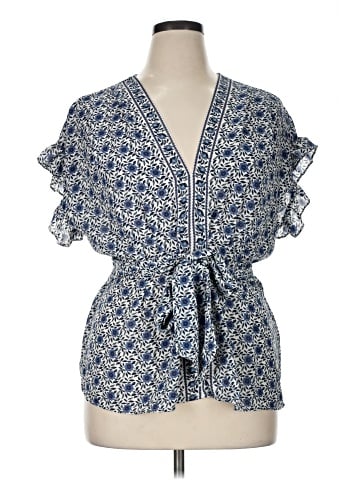 Max Studio Short Sleeve Blouse (view 1)
