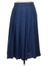 J.Crew 100% Polyester Polka Dots Blue Formal Skirt Size 4 - photo 2