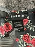 Torrid 100% Polyester Black Casual Dress Size Lg Plus (0) - photo 7