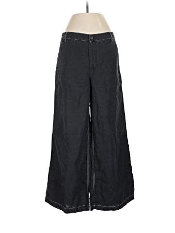 Madewell The Zoe Relaxed Wide Pant in 100% Linen (view 1)